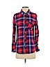 Rails 100% Rayon Red Long Sleeve Button-Down Shirt Size XS - photo 1