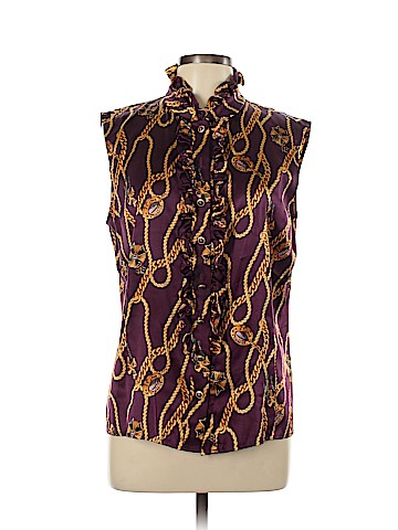 St. John Sleeveless Silk Top (view 1)