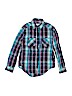 Mudd 100% Cotton Blue Long Sleeve Button-Down Shirt Size 7 - 8 - photo 1