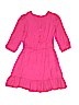 Mini Boden 100% Viscose Solid Pink Dress Size 9 - 10 - photo 2