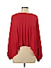 One One Six 100% Polyester Red Long Sleeve Blouse Size L - photo 1