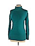 BCBGMAXAZRIA Blue Turtleneck Sweater Size L - photo 1
