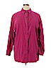 Sag Harbor Pink Long Sleeve Button-Down Shirt Size 18 - photo 1