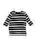 Old Navy 100% Cotton Stripes Black 3/4 Sleeve T-Shirt Size 10 - 12 - photo 1