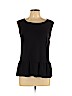 Ann Taylor LOFT 100% Rayon Black Sleeveless Top Size L (petite) - photo 1