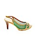 Nine West Green Heels Size 7 1/2 - photo 1