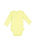 Carter's 100% Cotton Polka Dots Green Long Sleeve Onesie Size Newborn - photo 2