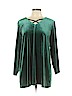 Quacker Factory Green Long Sleeve Top Size L - photo 1