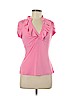 Candie's Pink Short Sleeve Top Size L - photo 1