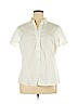 7th Avenue Design Studio New York & Company White Short Sleeve Blouse Size XL - photo 1