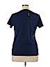 Jones New York Signature 100% Cotton Blue Short Sleeve Top Size XL - photo 2