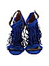 Just Fab Blue Heels Size 7 1/2 - photo 2