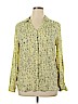 New Directions 100% Rayon Yellow Long Sleeve Blouse Size XL - photo 1