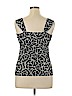 White House Black Market Black Sleeveless Top Size XL - photo 2