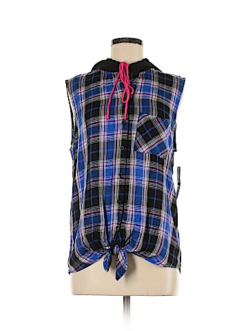 No Boundaries Sleeveless Button-Down Shirt (view 1)