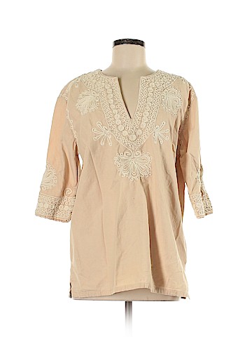 Calypso St. Barth 3/4 Sleeve Top (view 1)