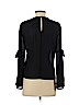 Topshop 100% Polyester Black Long Sleeve Blouse Size 4 - photo 2