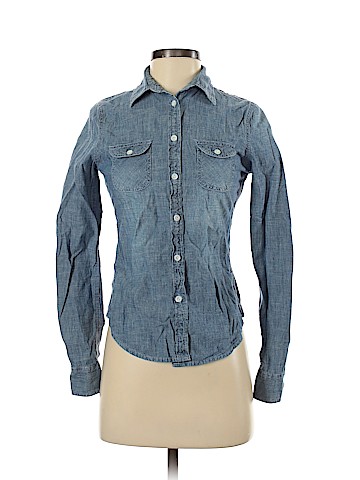 American Eagle Outfitters Long Sleeve Button-Down Shirt (view 1)