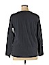 Ann Taylor LOFT Outlet 100% Cotton Gray Long Sleeve T-Shirt Size XL - photo 2