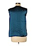 Halston Heritage 100% Triacetate Blue Sleeveless Blouse Size 6 - photo 2