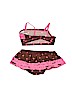 Old Navy Polka Dots Brown Two Piece Swimsuit Size 3T - photo 2