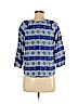 Forever 21 100% Rayon Blue 3/4 Sleeve Blouse Size M - photo 2
