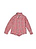 Janie and Jack 100% Cotton Red Long Sleeve Button-Down Shirt Size 2T - photo 1