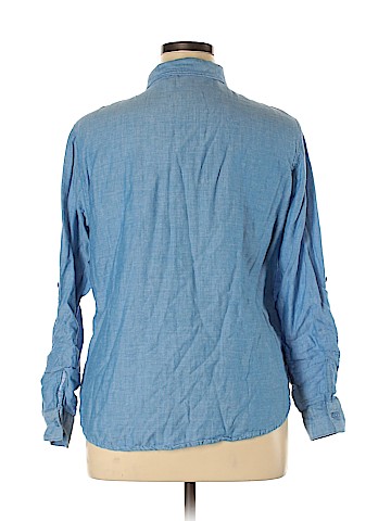 Riders by Lee 3/4 Sleeve Button-Down Shirt (view 2)