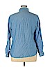 Riders by Lee 100% Cotton Blue 3/4 Sleeve Button-Down Shirt Size XL - photo 2