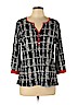 Notations Black 3/4 Sleeve Top Size L (petite) - photo 1