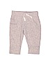 Carter's 100% Cotton Solid Gray Casual Pants 3-6 MO / 6 MO - photo 1