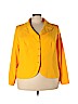 Metrostyle 100% Polyester Yellow Blazer Size 22 - photo 1
