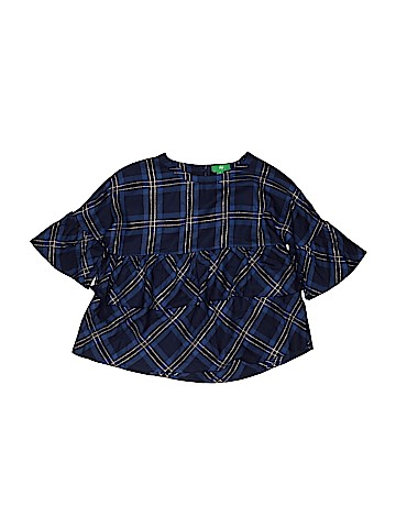 dip Short Sleeve Blouse (view 1)