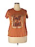 Catori 100% Cotton Orange Short Sleeve T-Shirt Size 18 - 20 - photo 1