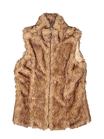 Zara Faux Fur Vest (view 1)