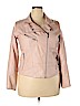 Shinestar Pink Faux Leather Jacket Size 2X - photo 1