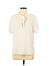 Vince Camuto White Short Sleeve Blouse Size M - photo 1