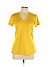 Nike 100% Polyester Yellow Active T-Shirt Size M - photo 1