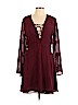 GB 100% Polyester Burgundy Casual Dress Size L - photo 1