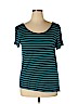 Cable & Gauge Blue Short Sleeve Top Size XL - photo 1