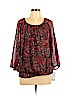 Cathy Daniels 100% Polyester Red 3/4 Sleeve Blouse Size XL - photo 1
