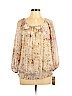 Cathy Daniels 100% Polyester Tan Long Sleeve Blouse Size XL - photo 1