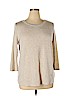 Papermoon Tan 3/4 Sleeve T-Shirt Size 1X - photo 1