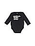 Carter's 100% Cotton Black Long Sleeve Onesie 3-6 MO / 6 MO - photo 1