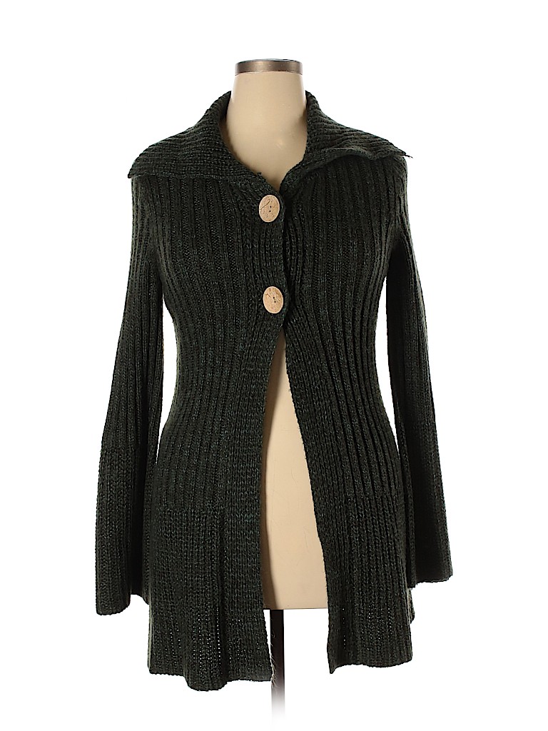 It's Our Time 100% Acrylic Green Cardigan Size XL - photo 1