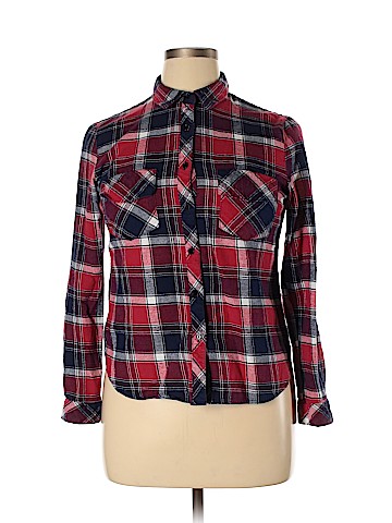 Charlotte Russe Long Sleeve Button-Down Shirt (view 1)