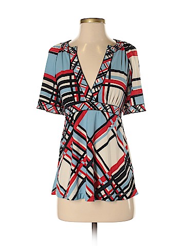 BCBGMAXAZRIA Short Sleeve Blouse (view 1)