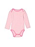 Cloud Island 100% Cotton Pink Long Sleeve Onesie 9-12 MO / 12 MO - photo 1