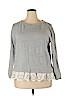 Loft design by... 100% Cotton Gray Long Sleeve Top Size XXL - photo 1