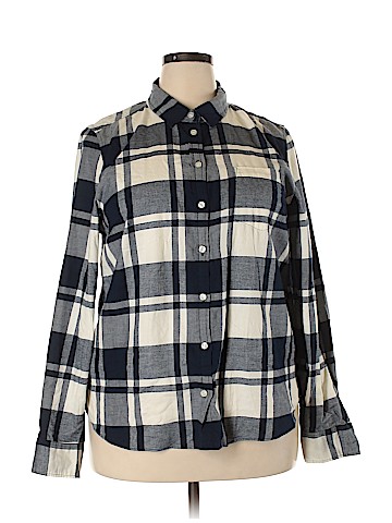 J. Crew Factory Store Long Sleeve Button-Down Shirt (view 1)
